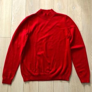 Northern Reflections Mock Neck Sweater in Red Size S